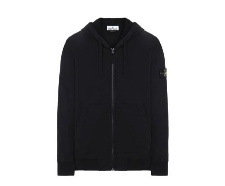 Зіп худі Stone Island у чорному кольорі