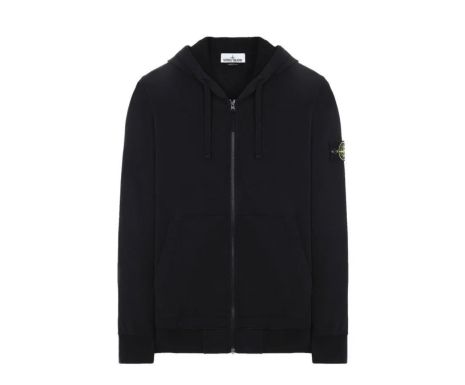 Зіп худі Stone Island у чорному кольорі