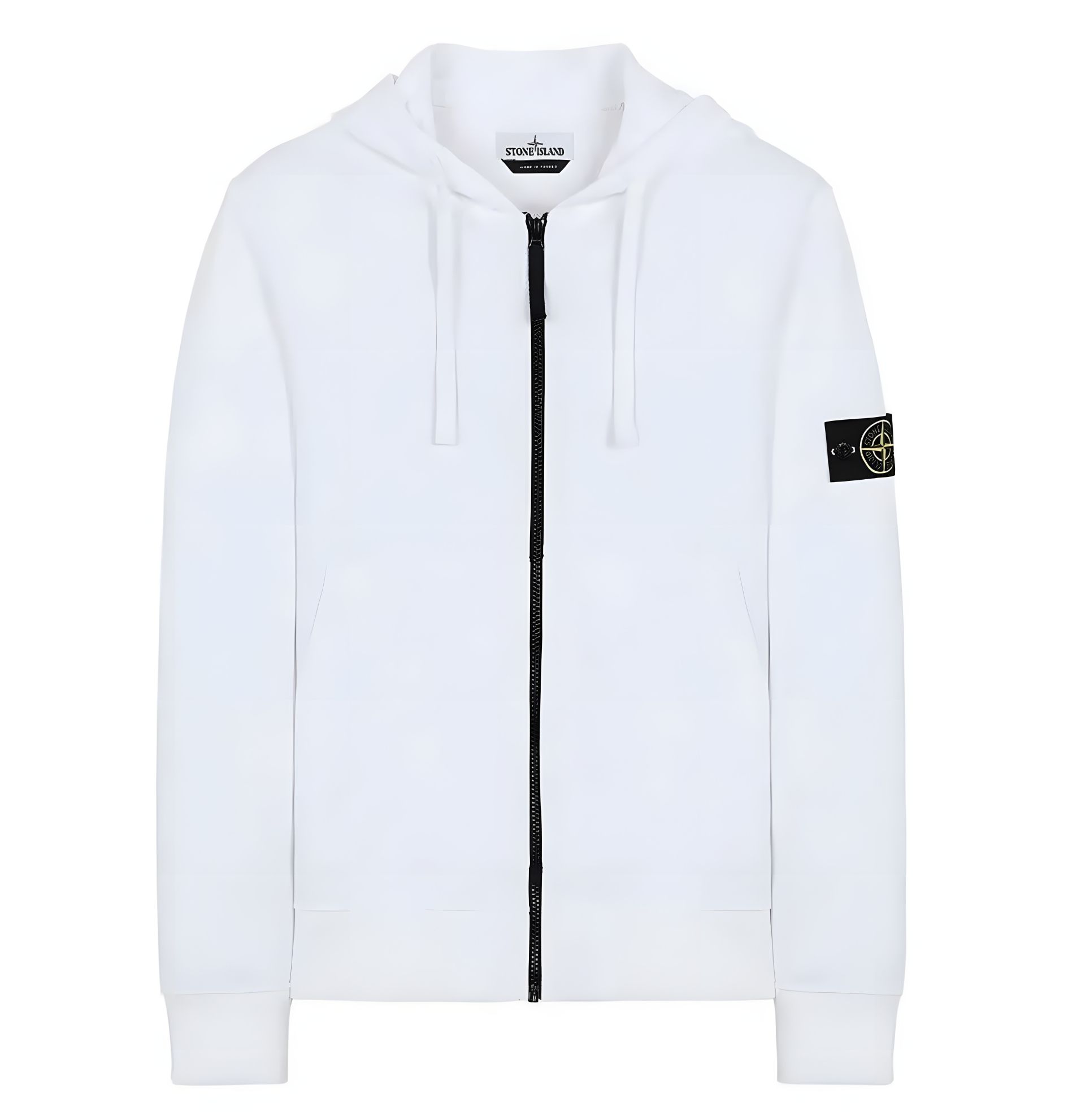 Зіп худі Stone Island у білому кольорі Зіп худі Stone Island у білому кольорі