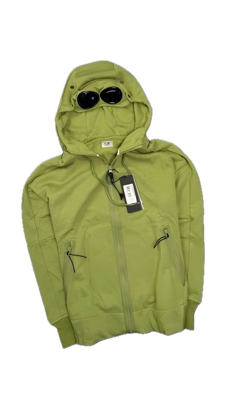 Зіп худі C.P. Company, оливковий колір Зіп худі C.P. Company, оливковий колір