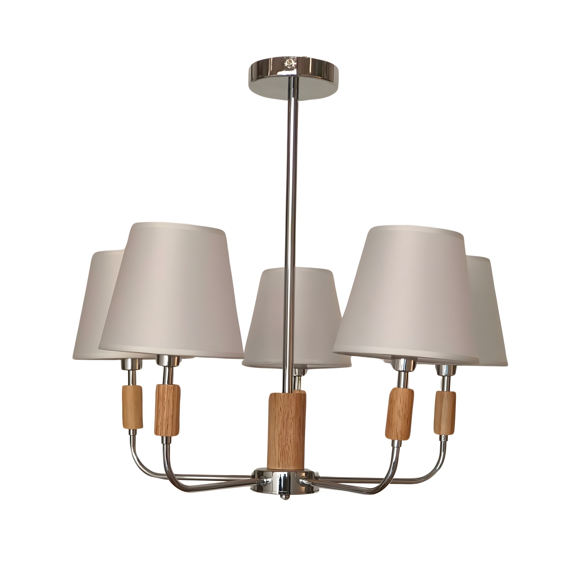 Класична люстра для вітальні VALESO V16-5 CH хромова Класична люстра для вітальні VALESO V16-5 CH хромова