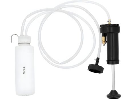 Комплект прокачки гальмівної системи: ємність-400 мл, макс. тиск - 1,37 Bar [10] Yato YT-06837