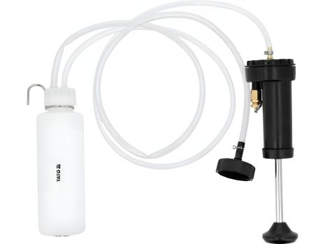 Набор для прокачки тормозных систем автомобиля: емкость 400 мл, макс. давление – 1,37 Bar [10] Yato YT-06837