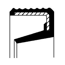 Сальник двигателя 30X38X6.5 ACM BAOFX7, CORTECO (20030493B)