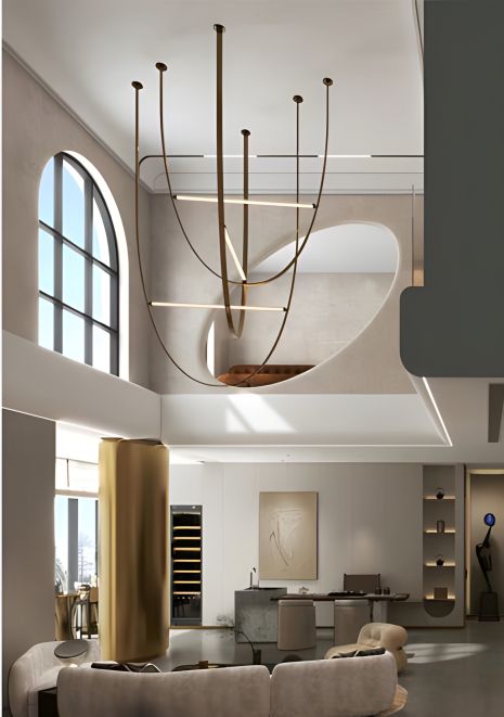 Дизайнерские подвесные треки-трансформеры, Черные VALESO, Композиция-2