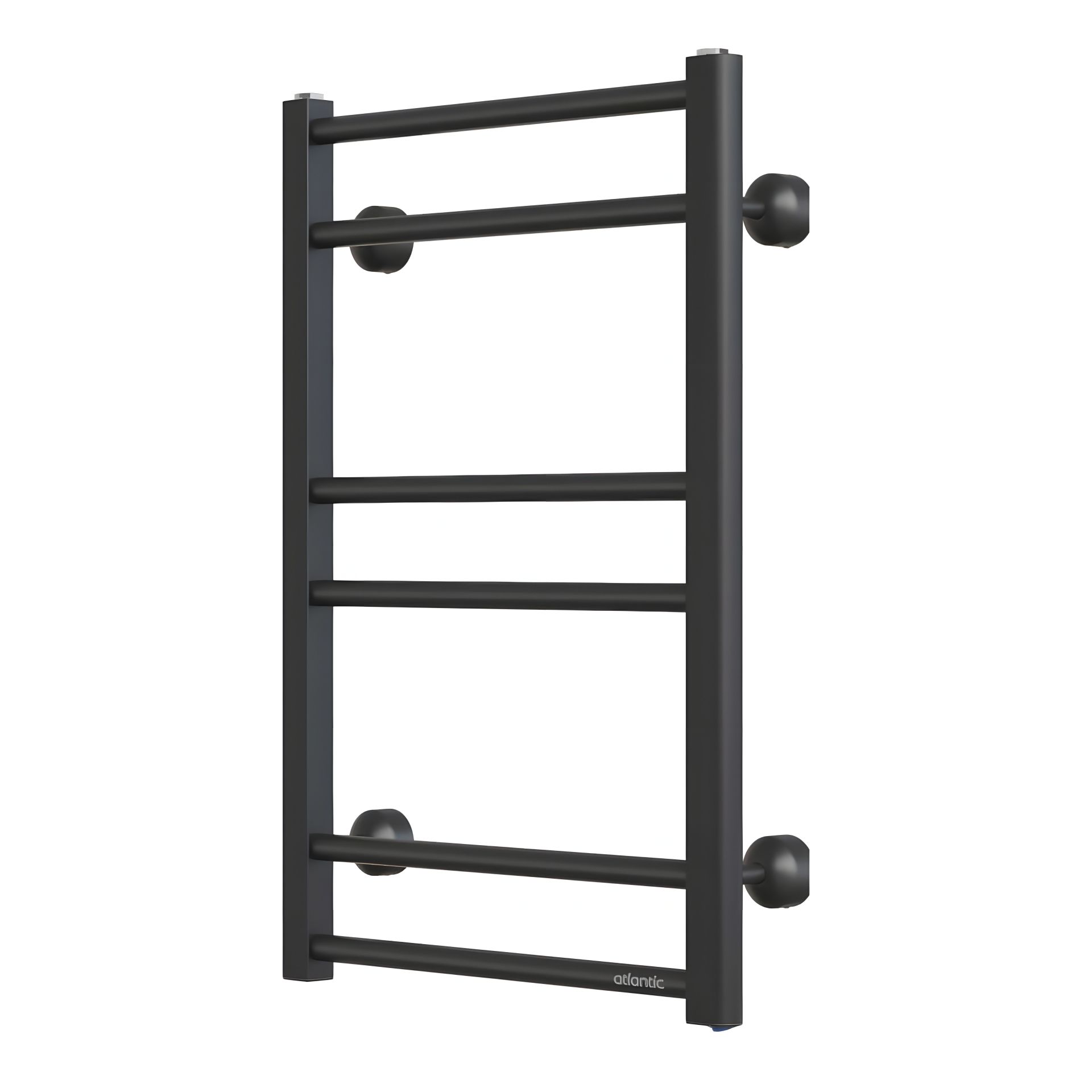 Електрична рушникосушка Atlantic Dalia чорна, підключення праве Електрична рушникосушка Atlantic Dalia чорна, підключення праве