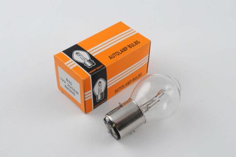 Лампа BA20D (2 уса) 12V 35W/35W (груша)