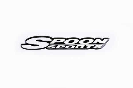 Наклейка логотип SPOON SPORTS (13x2см, алюминий) (#1643)