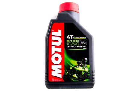 Масло 4T, 1л (полусинтетика, 10W-40, 5100, API SL/SJ/SH/SG) MOTUL (#104066)