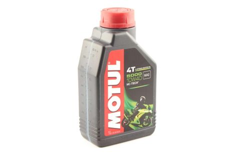 Масло 4T, 1л (полусинтетика, 10W-40, 5000, API SJ/SH/SG) MOTUL (#104054)