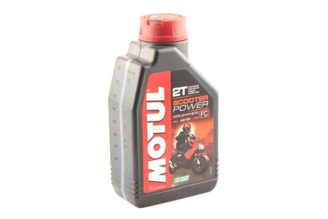 Масло 2T, 1л (синтетика, Scooter Power, API TC) MOTUL (#105881)