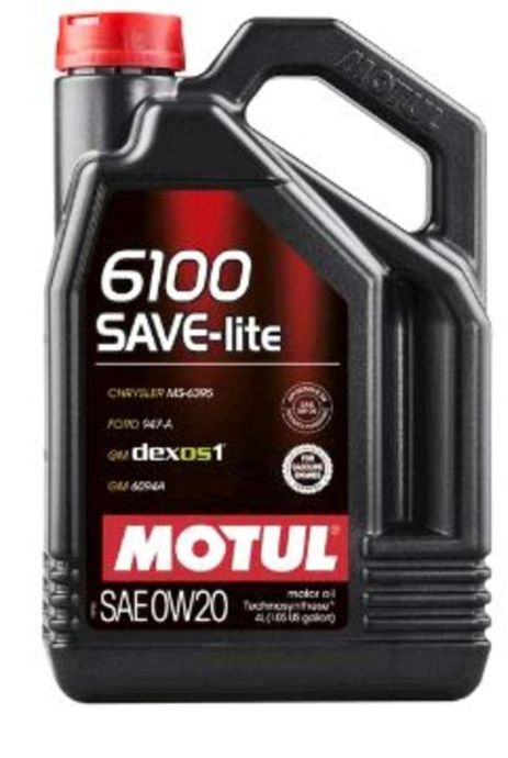 Масло автомобильное, 4л (синтетика, 0W-20, 6100 SAVE-LITE) MOTUL (#108004)