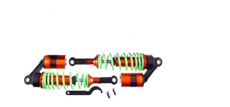 Амортизатори (пара) Дельта 340mm, газомасляні (салатові + павутина)