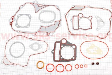 Прокладки двигателя (набор) Питбайк JH125 (52,4) (21 шт)