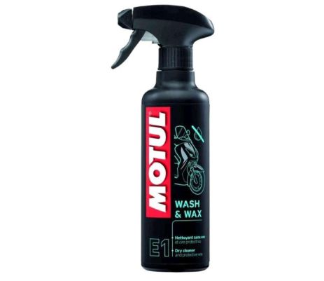 Средство для мытья и полировки мотоцикла 400мл (E1 Wash Wax) MOTUL (#102996)