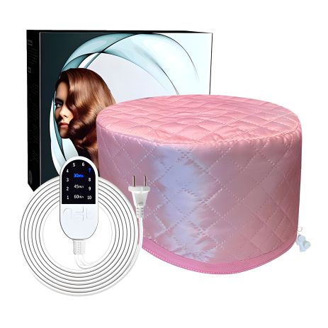 Термошапка електрична Happy Hair Lux Spa Cap сушуар для масок, ламінування і лікування волосся рожева Термошапка електрична Happy Hair Lux Spa Cap сушуар для масок, ламінування і лікування волосся рожева