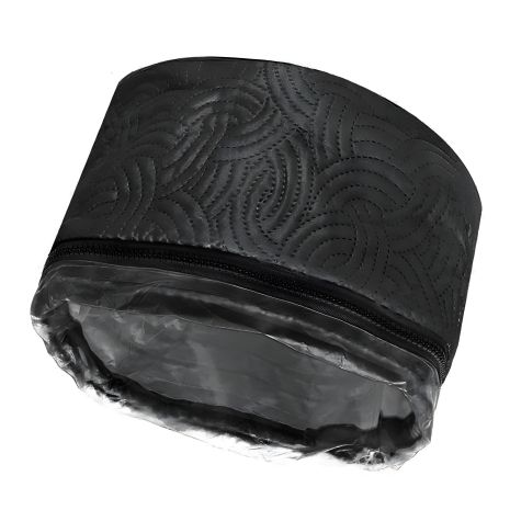 Электротермошапка тканевая черная полоска для ламинирования и лечения волос Электротермошапка тканевая черная полоска для ламинирования и лечения волос