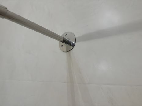 Карниз прямий з нержавіючої сталі 70-120 см