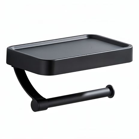 Черный держатель для туалетной бумаги VALESO (NSA153)