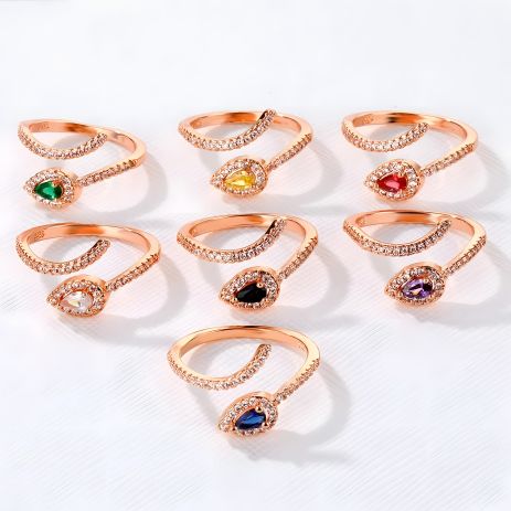 Кільце жіноче ріжутерія змія голова камінь без розміру Кільце жіноче ріжутерія змія голова камінь без розміру