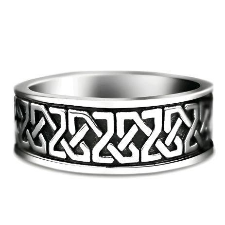 Славянский оберег - кольцо свастика мужское/женское, размер 18-23 мм