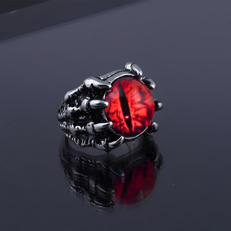 Очей дракона кільце чоловіче жіноче червоний розмір регулюється
