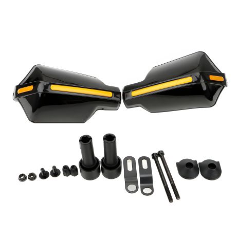 Керма вітрозахист мотоцикла чорні з відбивачами пластик Керма вітрозахист мотоцикла чорні з відбивачами пластик