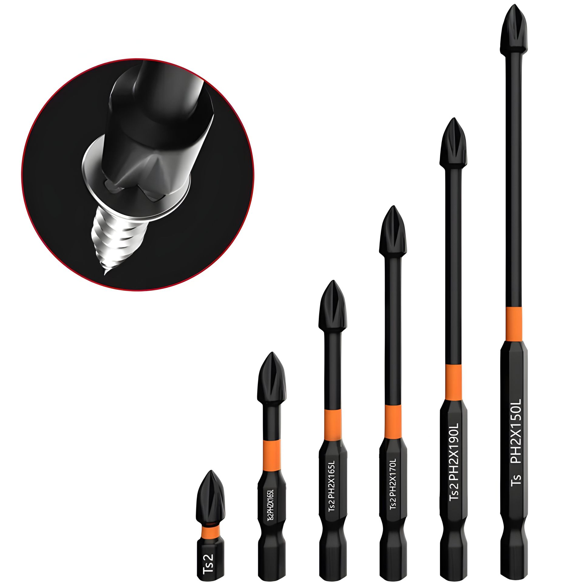 Магнитный набор бит Ts2 ph2 для отверток и саморезов Магнитный набор бит Ts2 ph2 для отверток и саморезов