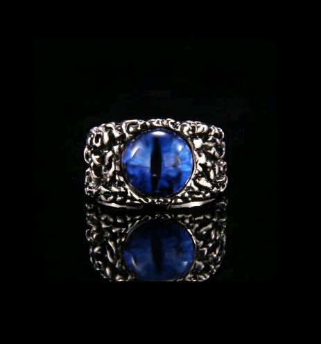 Кільце у формі змії, регульований розмір, синє Кільце у формі змії, регульований розмір, синє