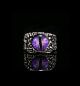 Регулируемое кольцо с глазом змеи в фиолетовом цвете (для мужчин и женщин) Регулируемое кольцо с глазом змеи в фиолетовом цвете (для мужчин и женщин)