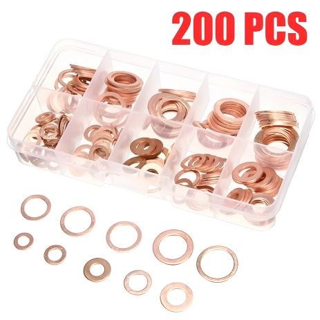 Набір мідних шайб для комутацій 200 штук