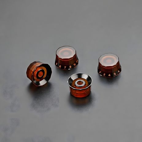 Ручки бурштинові для потенціометрів гітари електрогітари Gibson PRS Ручки бурштинові для потенціометрів гітари електрогітари Gibson PRS