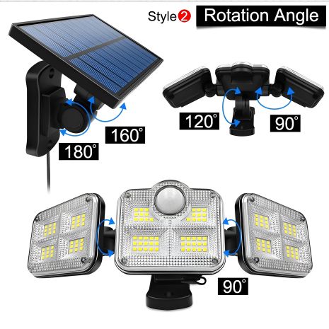 Вуличний сонячний ліхтар світлодіодний сенсор батарея Вуличний сонячний ліхтар світлодіодний сенсор батарея