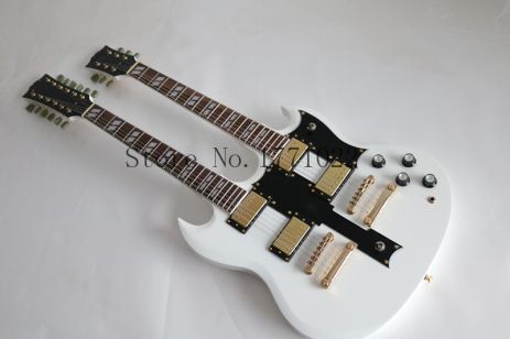 Gibson Custom Shop EDS-1275 Double Neck White China