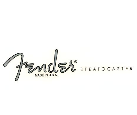 Деколь для электрогитары Fender Stratocaster Фендер сильвер