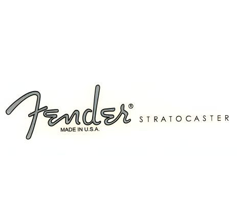 Деколь для электрогитары Fender Stratocaster Фендер сильвер Деколь для электрогитары Fender Stratocaster Фендер сильвер