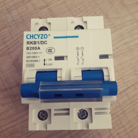 Автоматический выключатель для солнечных панелей, DC 200 ампер