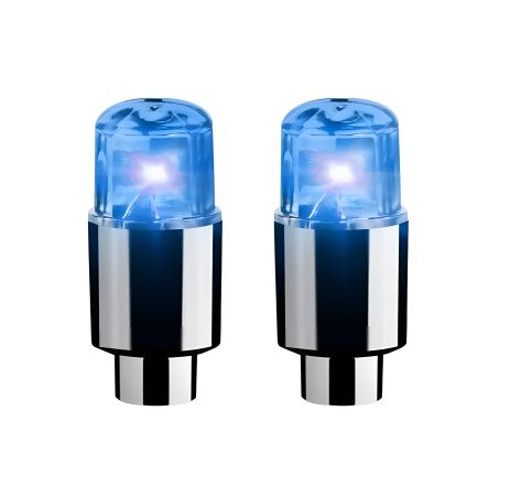 Сині ковпачки для коліс із підсвіткою для автомобілів, мотоциклів і велосипедів