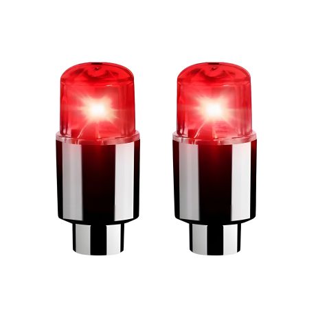 Підсвічувані червоні ковпачки для коліс, авто, мото, вело