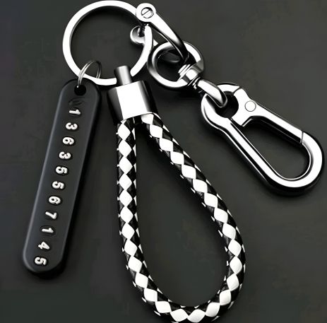 Автомобільний тримач ключів, брелок для мотоцикла, чорно-білий
