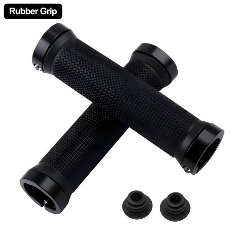 Чорні велосипедні ручки на кермо гумові