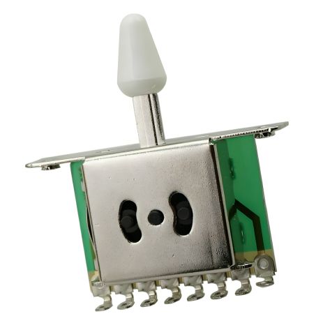 Тумблер-перемикач для гітари електрогітари stratocaster на 3 позиції, білий Тумблер-перемикач для гітари електрогітари stratocaster на 3 позиції, білий