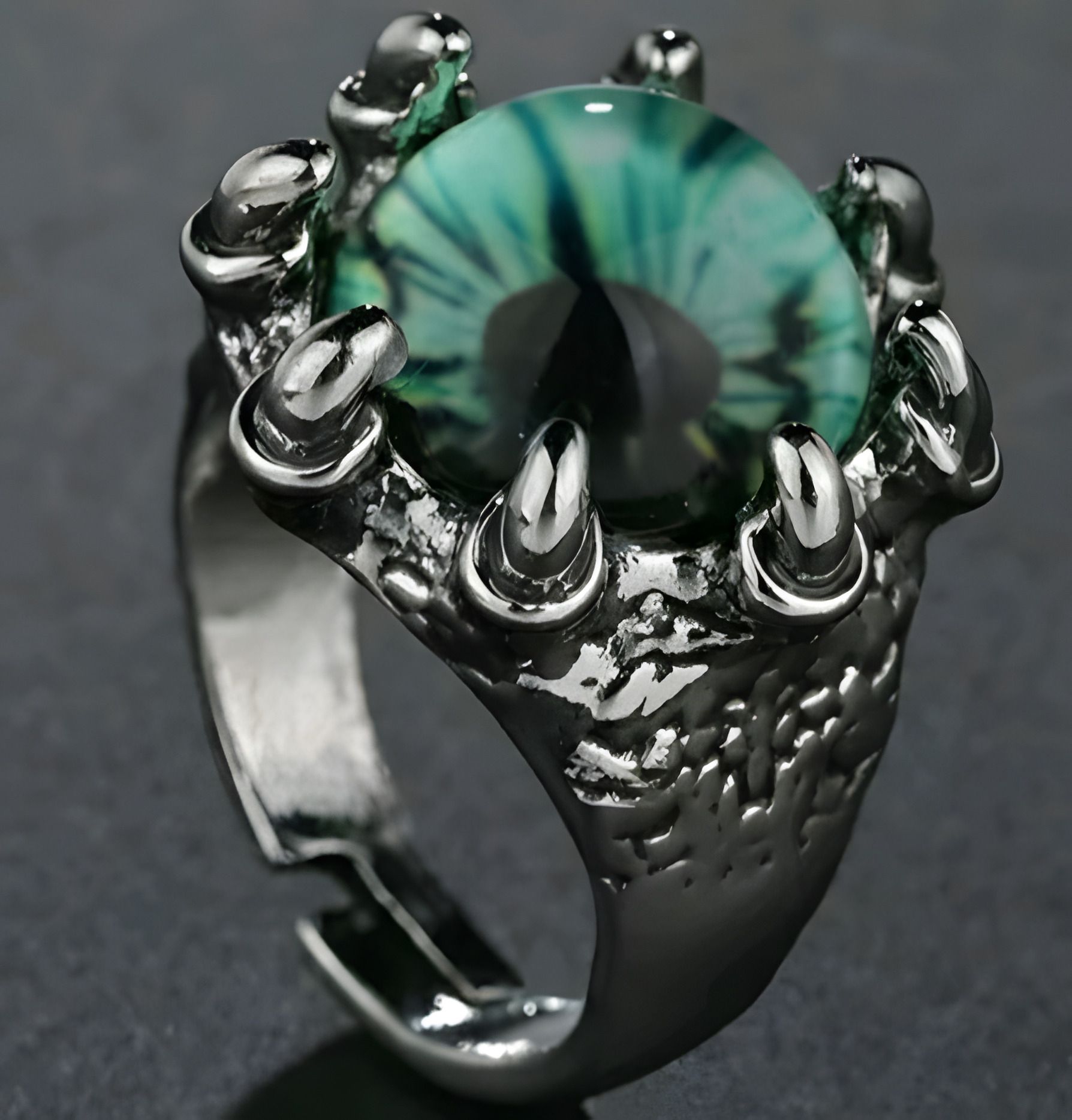 Кольцо глаз дракона сапфировое с регулируемым размером для мужчин и женщин Кольцо глаз дракона сапфировое с регулируемым размером для мужчин и женщин