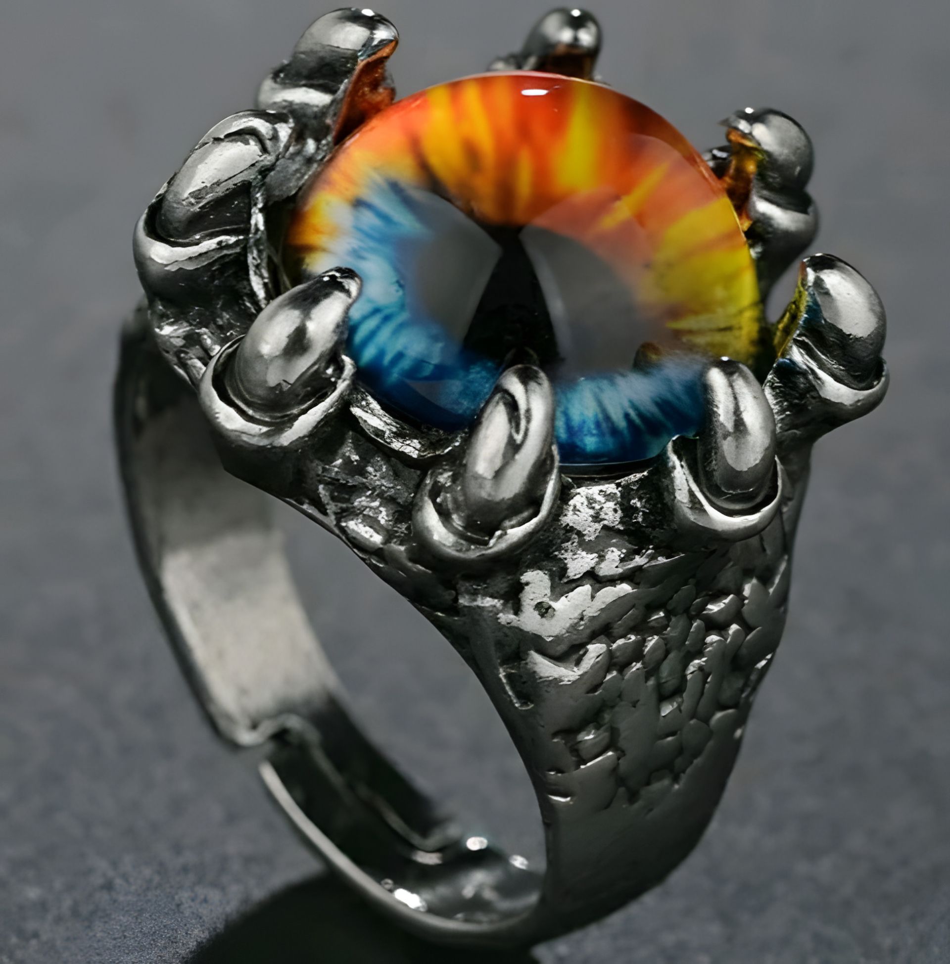 Чоловіче і жіноче кільце "Око дракона", регульований розмір Чоловіче і жіноче кільце "Око дракона", регульований розмір