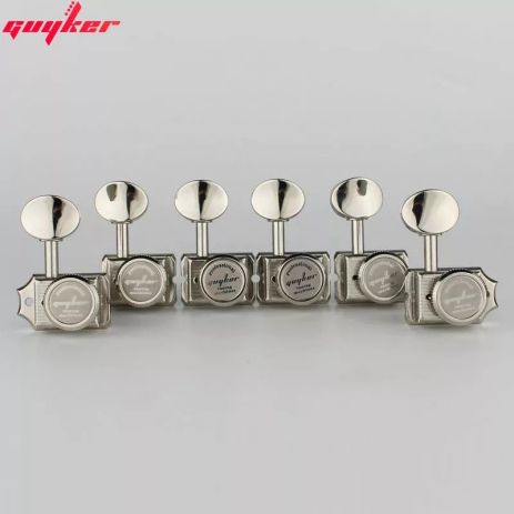 Кілки Machine Heads Guyker 6R vintage nickel локові для гітари електрогітари Stratocaster Telecaster