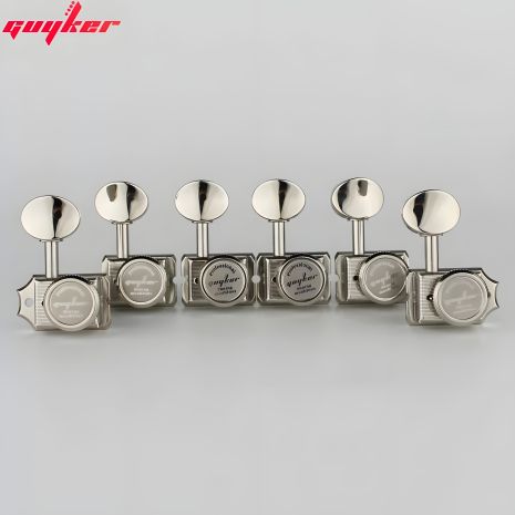 Локовые колки Machine Heads Guyker 6R vintage nickel для электрогитары Stratocaster Telecaster Локовые колки Machine Heads Guyker 6R vintage nickel для электрогитары Stratocaster Telecaster