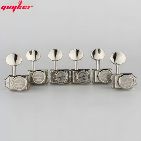 Локові кілки для гітари електрогітари Stratocaster Telecaster Guyker 6R vintage nickel Machine Heads