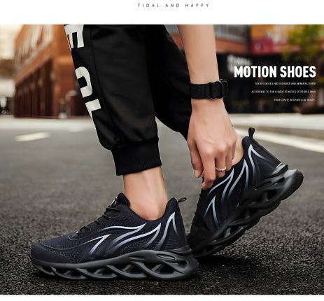 Сітчасті літні чоловічі кросівки з амортизуючою підошвою, розмір 43,5, чорні Сітчасті літні чоловічі кросівки з амортизуючою підошвою, розмір 43,5, чорні