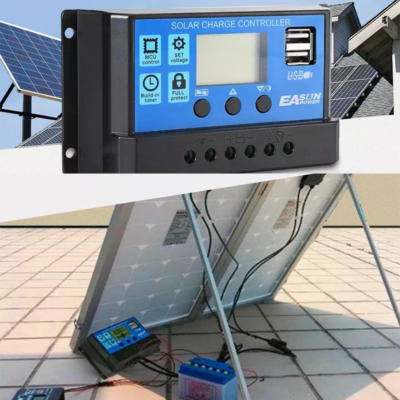 Контроллер заряду PWM 50a 12v/24v для солнечной системы акб до 1300 ватт Контроллер заряду PWM 50a 12v/24v для солнечной системы акб до 1300 ватт