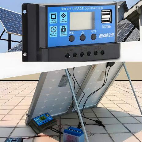 Контролер заряду PWM 50a 12v/24v для сонячної системи акб до 1300 ватів Контролер заряду PWM 50a 12v/24v для сонячної системи акб до 1300 ватів